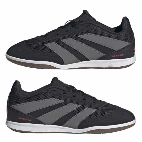 Adidas Predator Club Junior Indoor Court Football Boots Черно/Сиво 