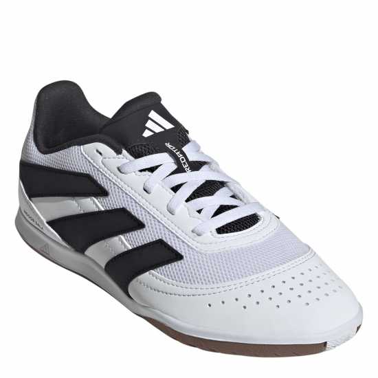 Детски футболни бутонки Adidas Predator Club Junior Indoor Court Football Boots White/Blk/Lemon Adidas Predator Club Junior Indoor Court Football Boots White/Blk/Lemon Детски футболни бутонки