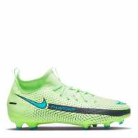 Nike Phantom Gt Academy Df Junior Fg Football Boots Lime/AquaMarine Детски футболни бутонки