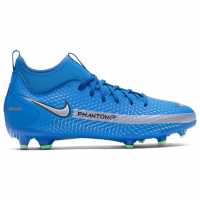 Nike Phantom Gt Academy Df Junior Fg Football Boots Blue/Green Футболни стоножки
