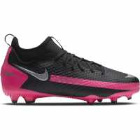 Nike Phantom Gt Academy Df Junior Fg Football Boots Black/PinkBlast Детски футболни бутонки