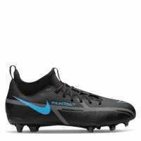 Nike Phantom Gt Academy Df Junior Fg Football Boots Black/UnivBlue Футболни стоножки