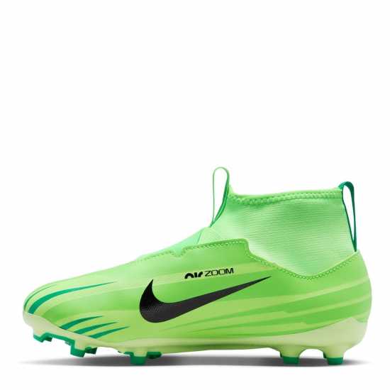 Nike Детски Футболни Бутонки Mercurial Superfly 9 Academy Firm Ground Football Boots Juniors Green/Black Детски футболни бутонки