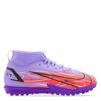 Nike Детски Маратонки Изкуствен Терен Mercurial Superfly Academy Df Junior Astro Turf Trainers Purple/Silver Футболни стоножки