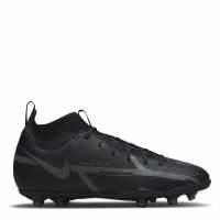 Nike Phantom Gt Club Df Junior Fg Football Boots Black/IronGrey Детски футболни бутонки