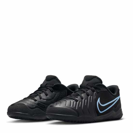 Nike Tiempo Legend 10 Academy Juniors Indoor Football Boots Black/Black Детски футболни бутонки