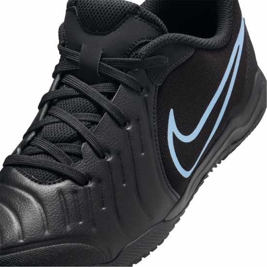 Nike Tiempo Legend 10 Academy Juniors Indoor Football Boots Black/Black Детски футболни бутонки