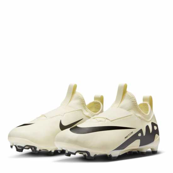 Nike Mercurial Vapour 15 Academy Junior Firm Ground Football Boots Лимонада/Черно 