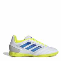 Adidas Super Sala Juniors Indoor Football Boots White/Blue/Yllw Детски футболни бутонки