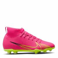 Nike Mercurial Superfly Club Df Junior Fg Football Boots Pink/Volt 