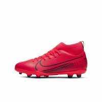 Nike Mercurial Superfly Club Df Junior Fg Football Boots Crimson/White Футболни стоножки