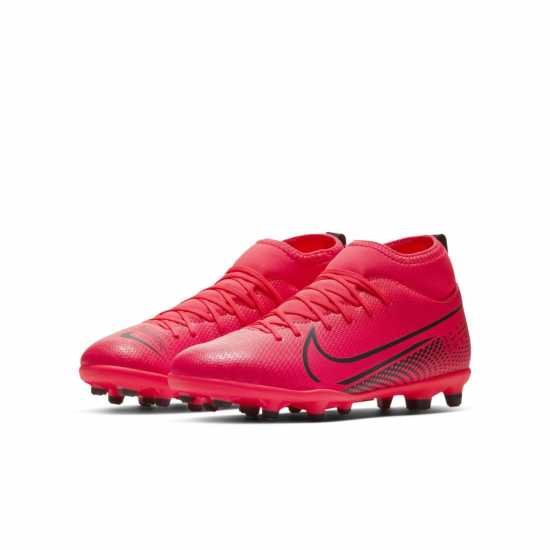 Nike Детски Футболни Бутонки Mercurial Superfly 9 Club Firm Ground Football Boots Juniors Crimson/White Футболни стоножки