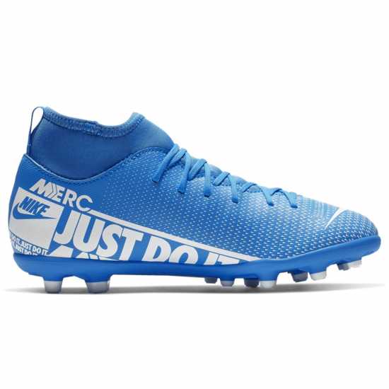 Nike Mercurial Superfly Club Df Junior Fg Football Boots BlueHero/White - Футболни стоножки