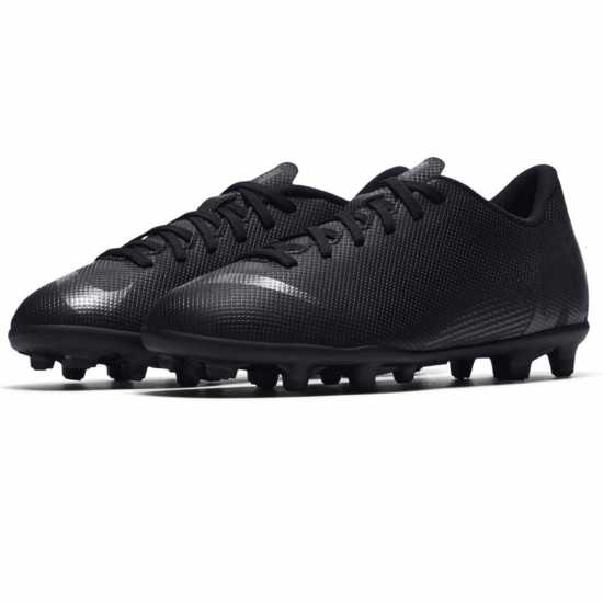 Nike Mercurial Vapor 15 Club Firm Ground Football Boot Juniors Black/Chrome Футболни стоножки