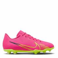 Nike Mercurial Vapor Club Junior Fg Football Boots Pink/Volt Детски футболни бутонки