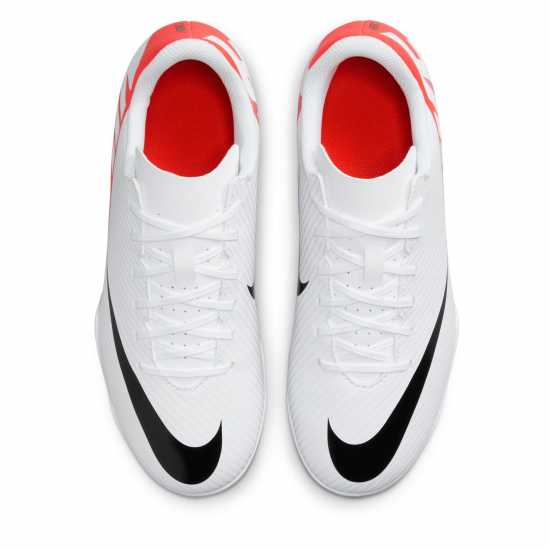 Nike Mercurial Vapor 15 Club Firm Ground Football Boot Juniors Crimson/White Детски футболни бутонки