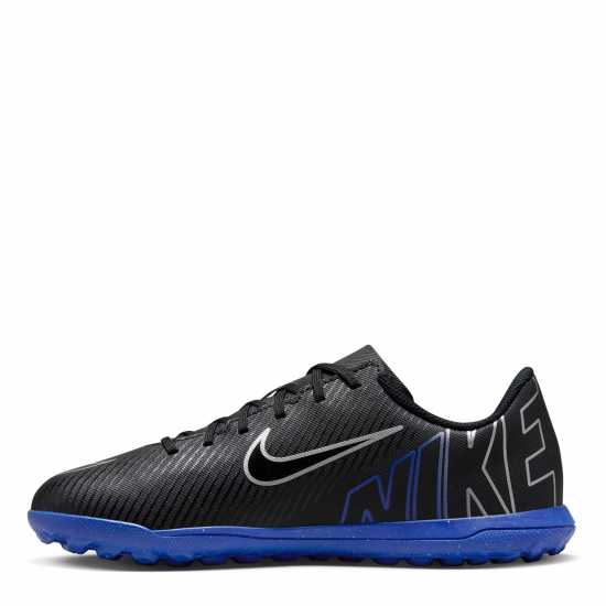 Nike Детски Футболни Бутонки Mercurial Vapour 15 Club Astro Turf Football Boots Juniors Black/Chrome - Футболни стоножки