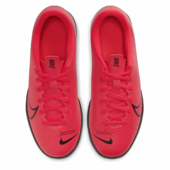 Nike Детски Маратонки Футбол В Зала Mercurial Vapor Club Junior Indoor Football Trainers Crimson/White - Футболни стоножки