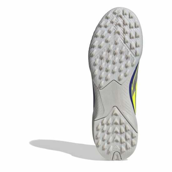 Adidas F50 League Juniors Astro Turf Football Boots Сребро/Синьо Детски футболни бутонки