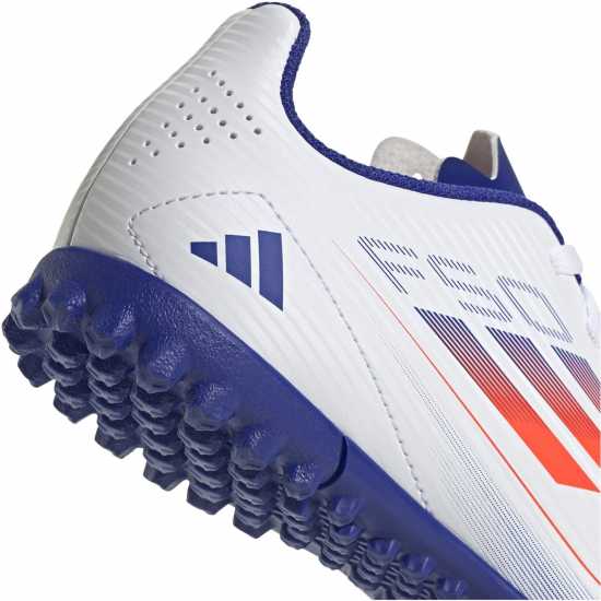 Adidas F50 Club Junior Astro Turf Football Boots Бяло/Червено/Синьо Детски футболни бутонки