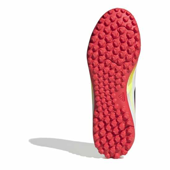 Adidas F50 Club Junior Astro Turf Football Boots Бяло/Червено 