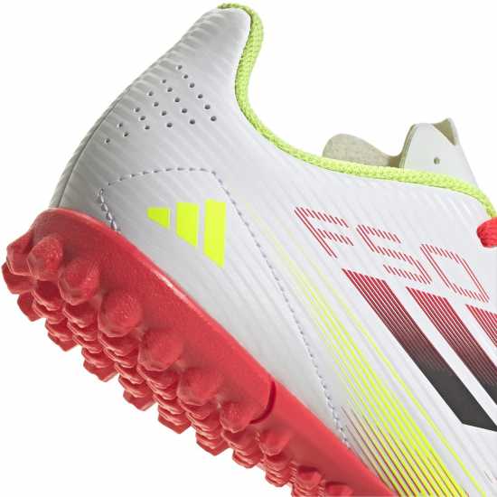 Adidas F50 Club Junior Astro Turf Football Boots Бяло/Червено 