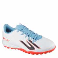 Skechers Skx.1 Juniors Astro Turf Football Boots White/Blue Детски футболни бутонки