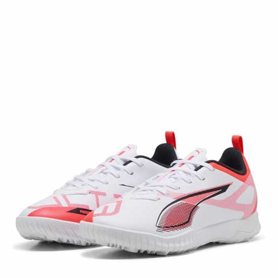 Детски футболни бутонки Puma Ultra Play Junior Astro Turf Football Boots Бяло/Червено Puma Ultra Play Junior Astro Turf Football Boots Бяло/Червено Детски футболни бутонки