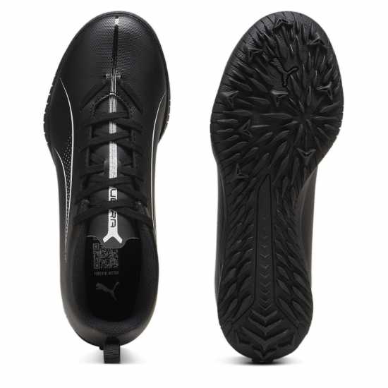 Puma Ultra Play Junior Astro Turf Football Boots Черно/Бяло Детски футболни бутонки