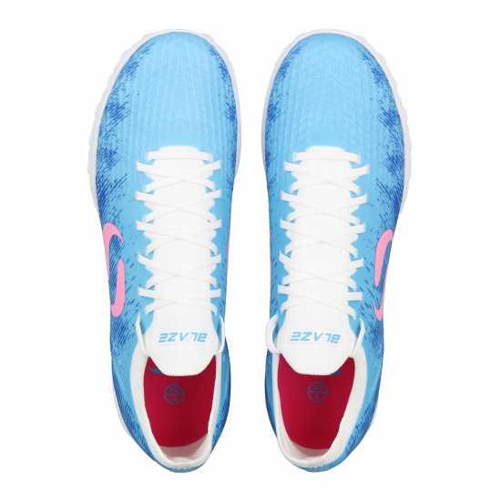 Sondico Детски Маратонки Изкуствен Терен Blaze Junior Astro Turf Trainers Синьо / Розово / Бяло Детски футболни бутонки