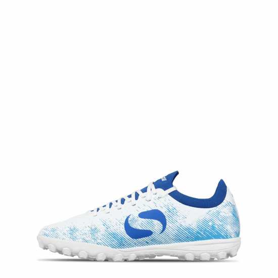 Sondico Детски Маратонки Изкуствен Терен Blaze Junior Astro Turf Trainers White/Blue Детски футболни бутонки