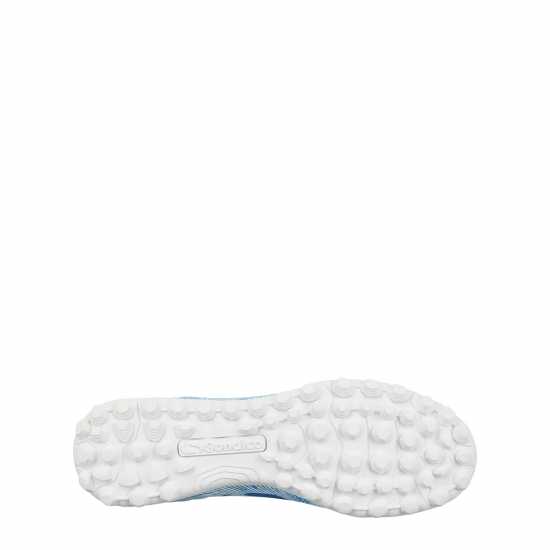 Sondico Детски Маратонки Изкуствен Терен Blaze Junior Astro Turf Trainers White/Blue Детски футболни бутонки