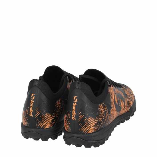 Sondico Детски Маратонки Изкуствен Терен Blaze Junior Astro Turf Trainers Черно/Оранжево Детски футболни бутонки