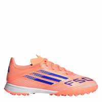 Adidas F50 League Juniors Astro Turf Football Boots Orange/Blue 