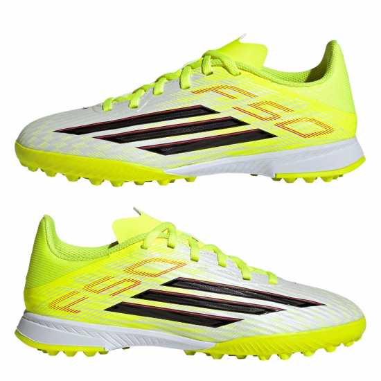 Adidas F50 League Juniors Astro Turf Football Boots Solar Yellow 