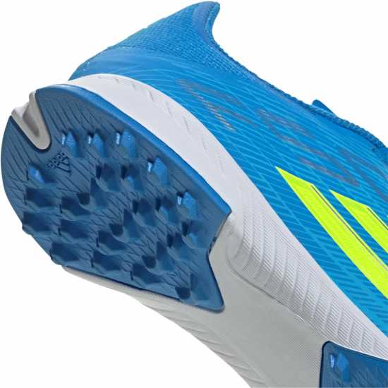 Adidas F50 League Juniors Astro Turf Football Boots Blue/Yellow 