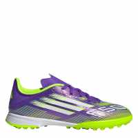 Детски футболни бутонки Adidas F50 League Juniors Astro Turf Football Boots Purple/White Adidas F50 League Juniors Astro Turf Football Boots Purple/White Детски футболни бутонки