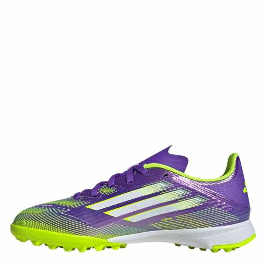 Adidas F50 League Juniors Astro Turf Football Boots Purple/White Детски футболни бутонки