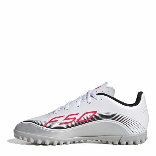 Adidas F50 Club Juniors Astro Turf Football Boots Бяло/Червено Детски футболни бутонки