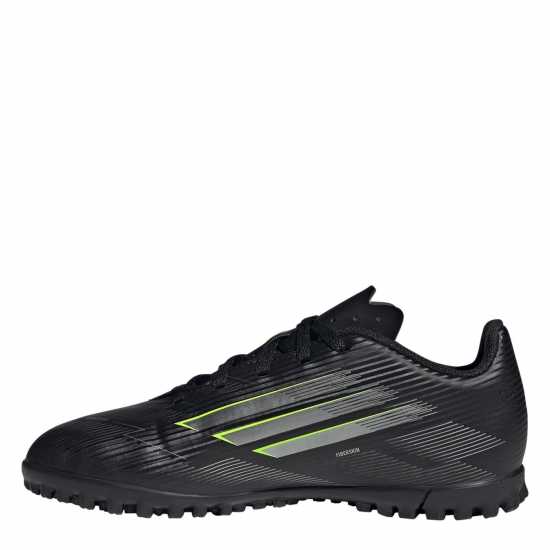 Adidas F50 Club Juniors Astro Turf Football Boots Black/Lemon Детски футболни бутонки