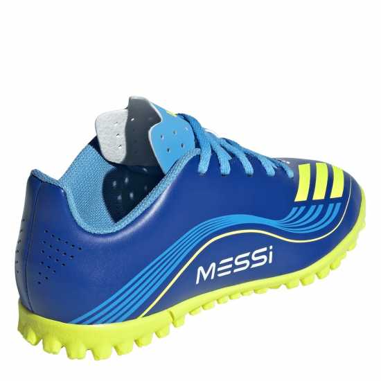 Adidas F50 Club Juniors Astro Turf Football Boots Синьо/Жълто 