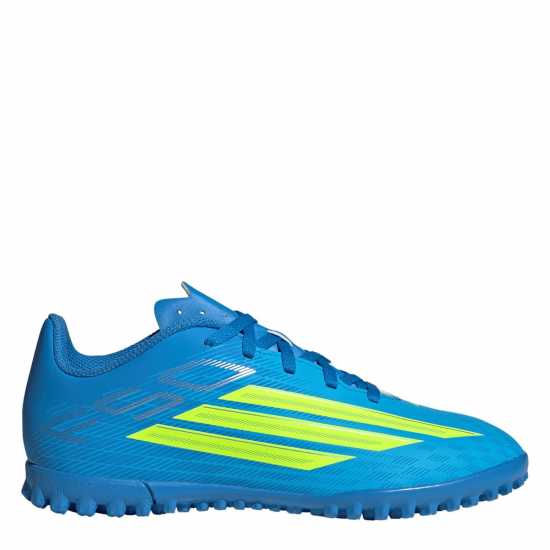 Adidas F50 Club Juniors Astro Turf Football Boots Blue/Yellow 