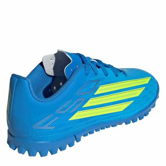 Adidas F50 Club Juniors Astro Turf Football Boots Blue/Yellow 