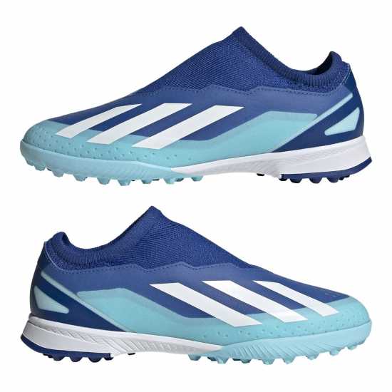 Adidas X Crazyfast League Junior Laceless Astro Turf Football Boots Blue/White Футболни стоножки
