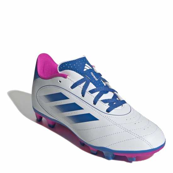 Adidas Goletto Viii Juniors Firm Ground Football Boots Бяло/Синьо/Розово Детски футболни бутонки