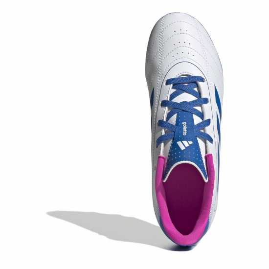 Adidas Goletto Viii Juniors Firm Ground Football Boots Бяло/Синьо/Розово Детски футболни бутонки
