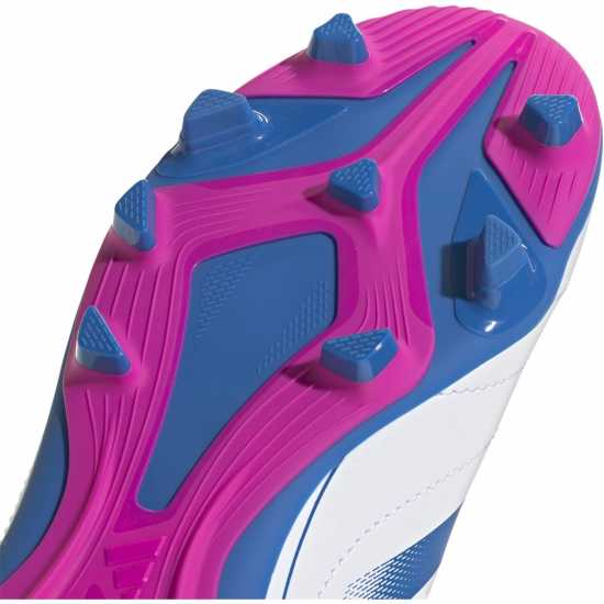 Adidas Goletto Viii Juniors Firm Ground Football Boots Бяло/Синьо/Розово Детски футболни бутонки