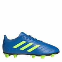 Adidas Детски Футболни Бутонки Goletto Firm Ground Football Boots Juniors Blue/Lemon Детски футболни бутонки