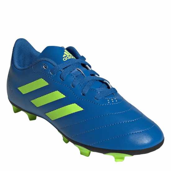 Adidas Детски Футболни Бутонки Goletto Firm Ground Football Boots Juniors Blue/Lemon Детски футболни бутонки