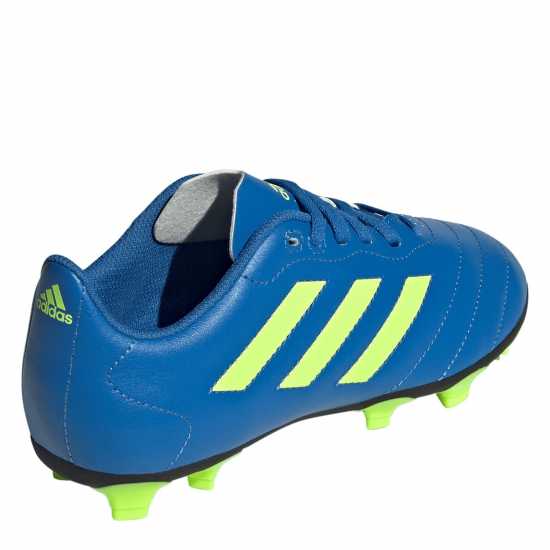 Adidas Детски Футболни Бутонки Goletto Firm Ground Football Boots Juniors Blue/Lemon Детски футболни бутонки
